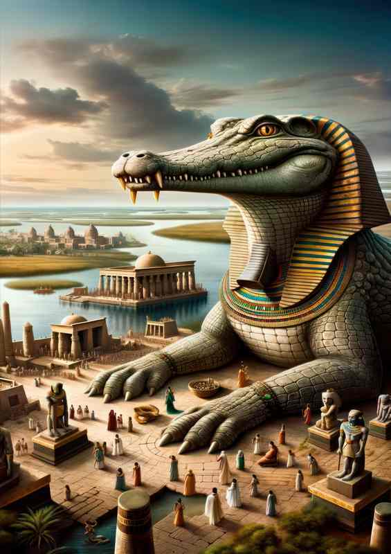 Egyptian god Sobek crocodile deity of strength