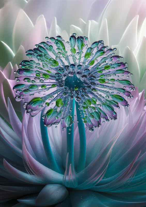 Water Flower with mist capturvating