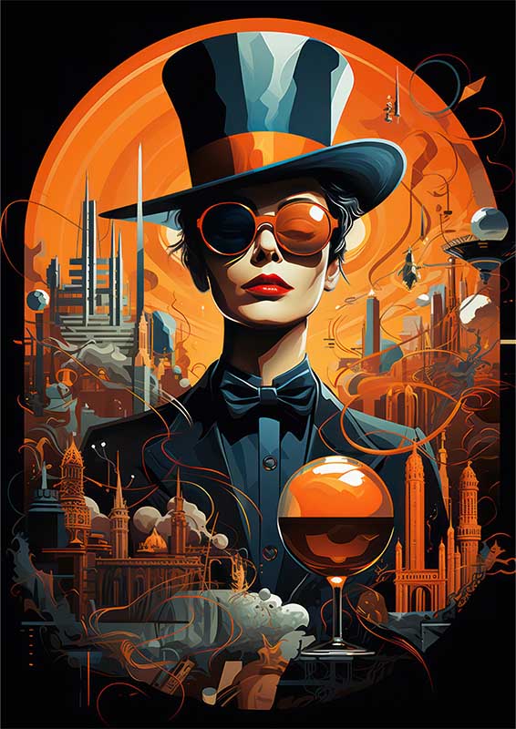 Decoding Abstract People Artistry and Symbolism