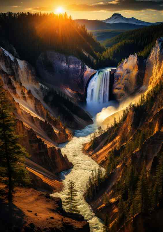Natures Perfect Picture Yellowstone Canyon