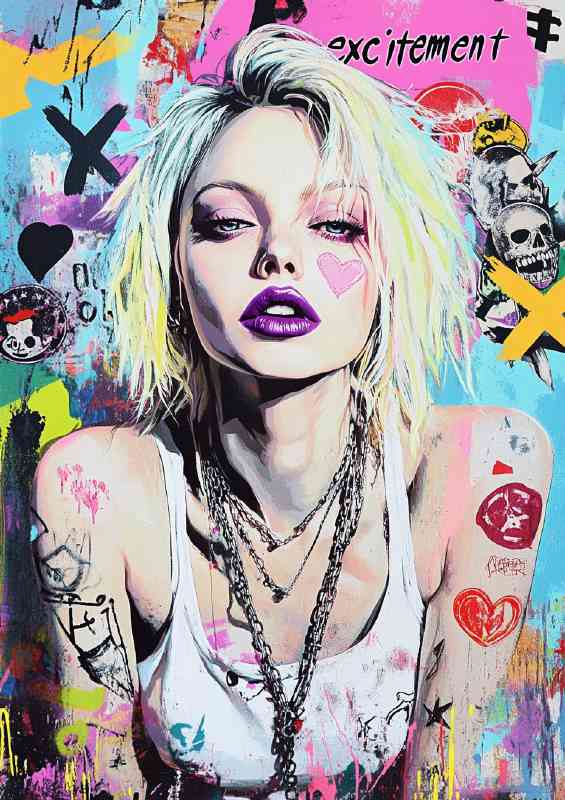 Blondie in a srteet art cover