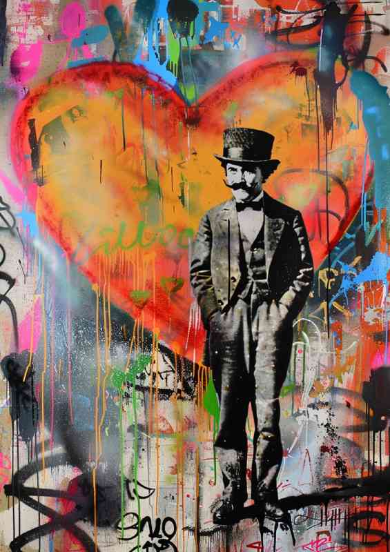 Charlie Chaplin cool in the street