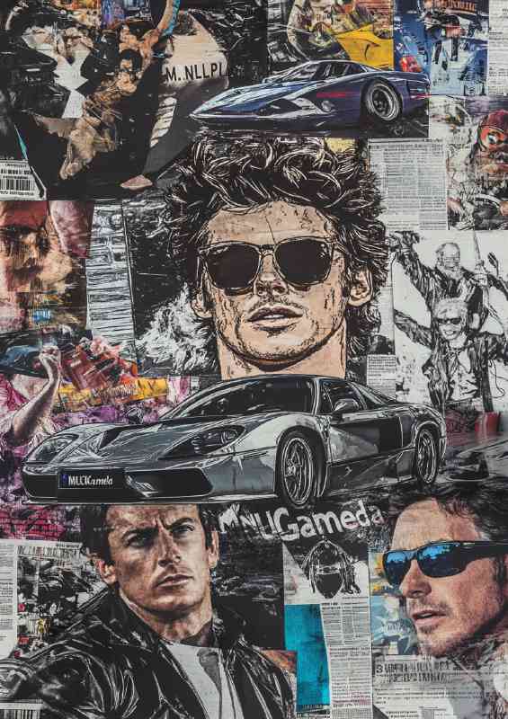Collage magazine cover street