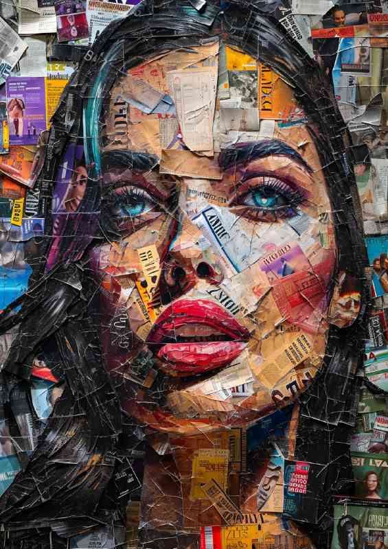 Collage of magazines cover