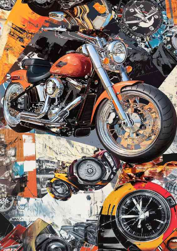 Collage street bike cutouts