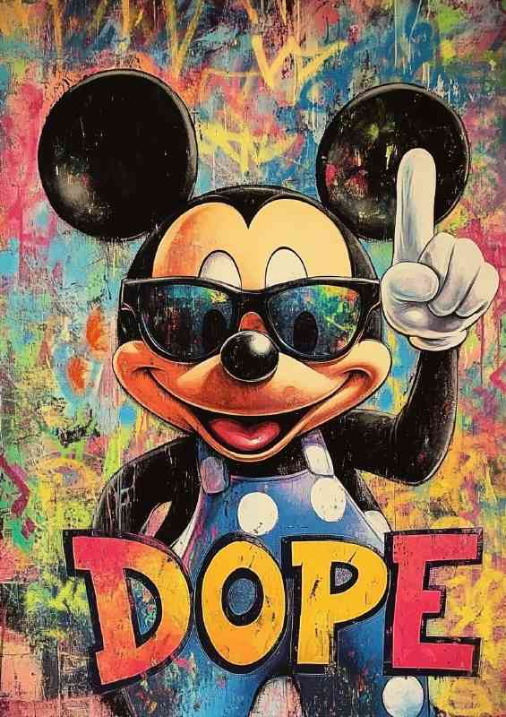 Dope mouse graffiti style