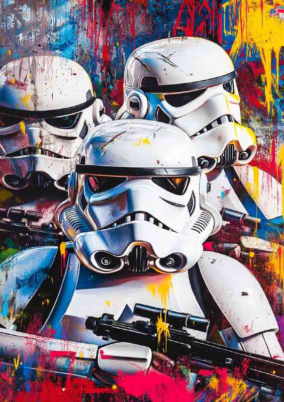 Graffiti style storm troopers