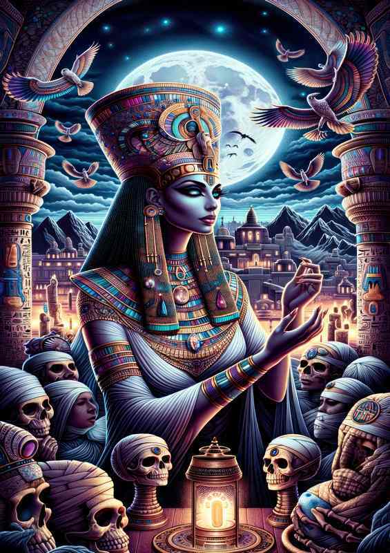 Egyptian goddess Nephthys protector of the dead