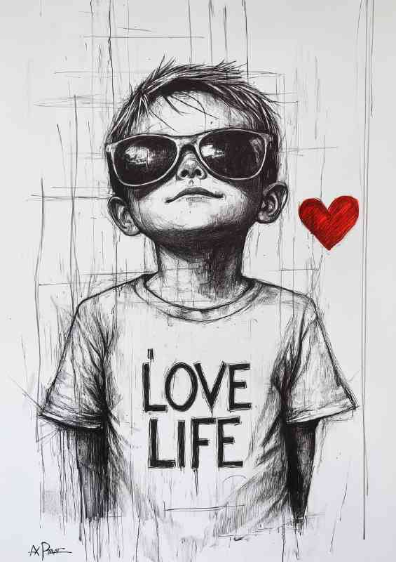 Love life graffiti kid