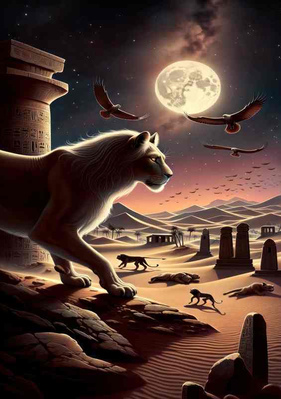 Egyptian goddess Pakhet lioness goddess of the hunt
