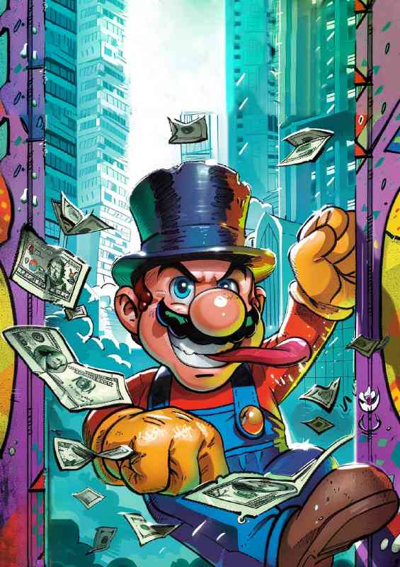 Money man magazine street art