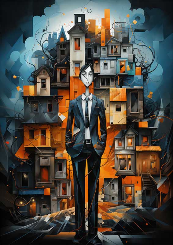 Enigmatic Entities Deciphering Abstract Human Art