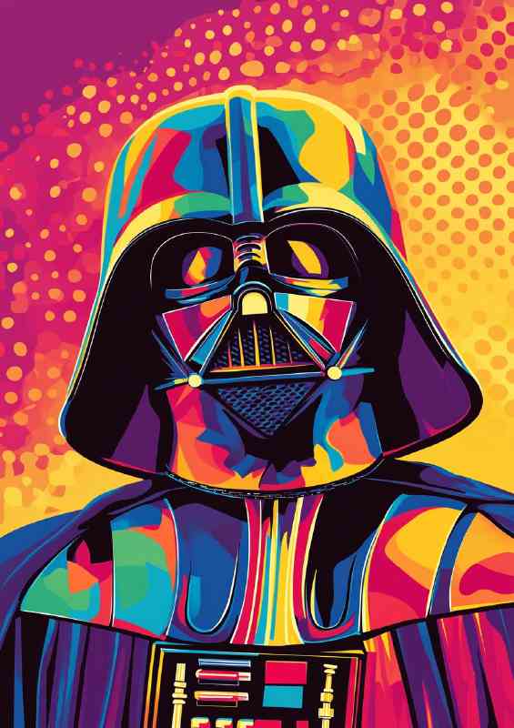 Pop art Darth vader