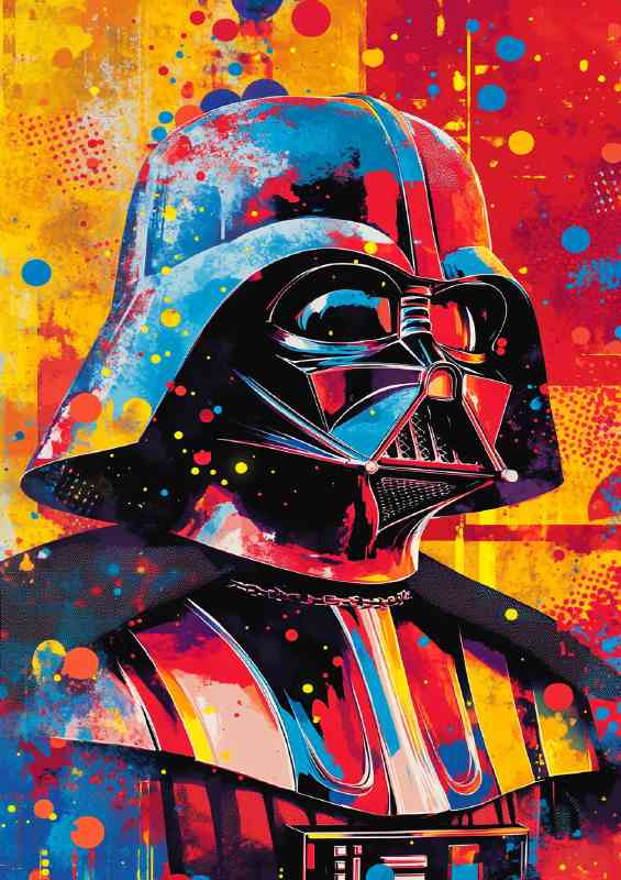 Pop art style dearth vader