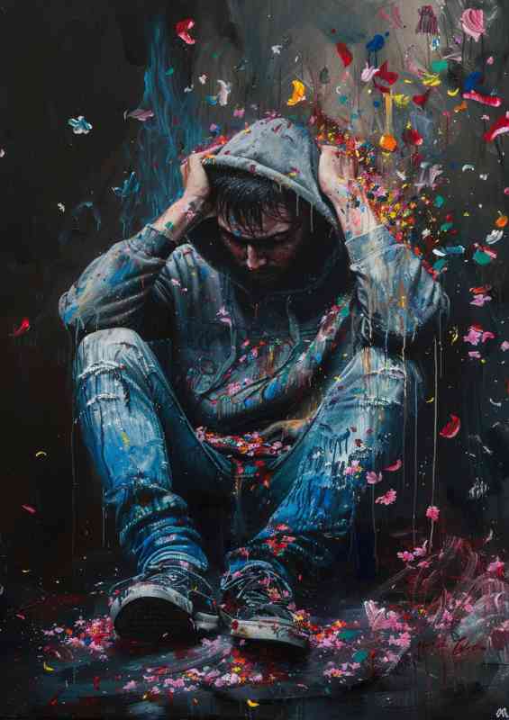 Splashed hoodie art