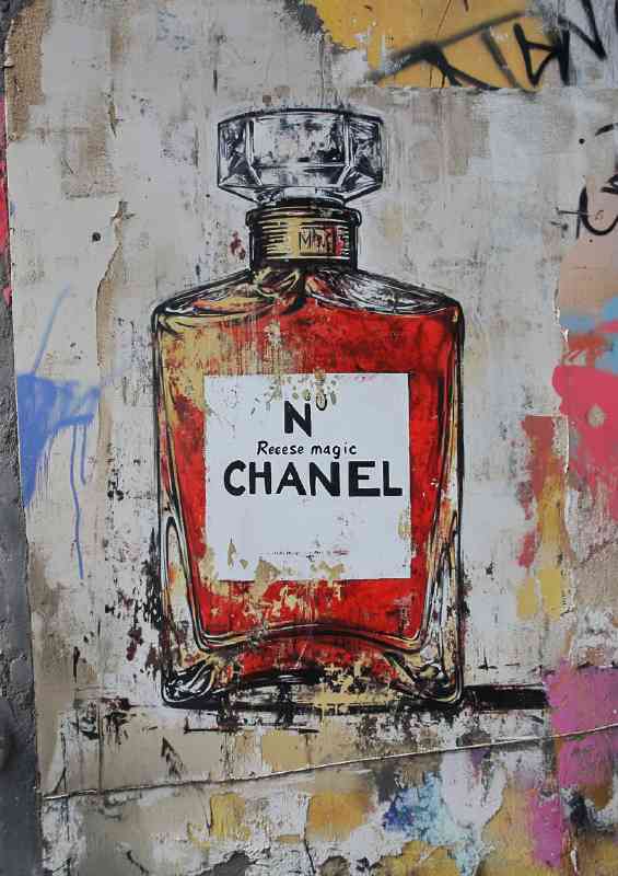 Street art Chanel graffiti art