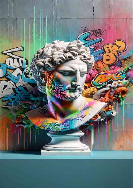 Street art bust graffiti