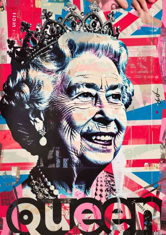 The Queen and her flag