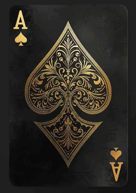 The golden ace of spades