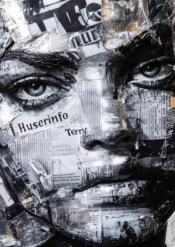 The paper face cutouts style