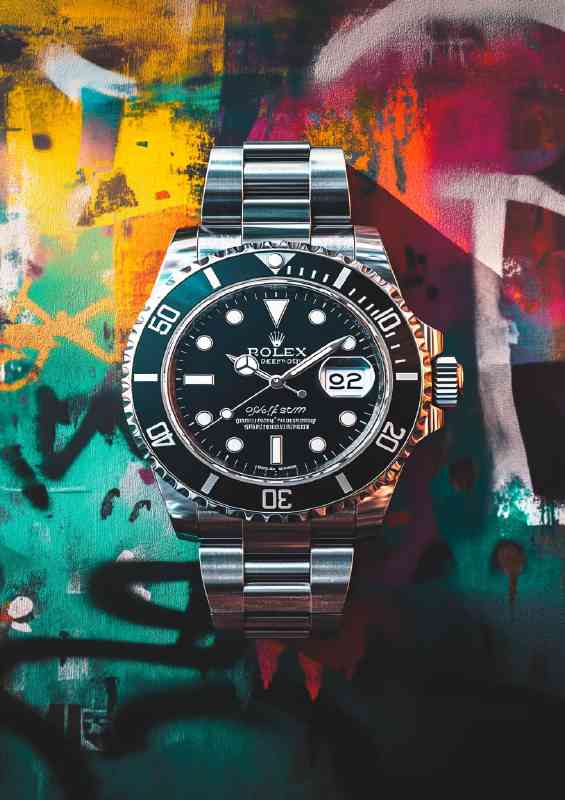 The rolex street graffiti style