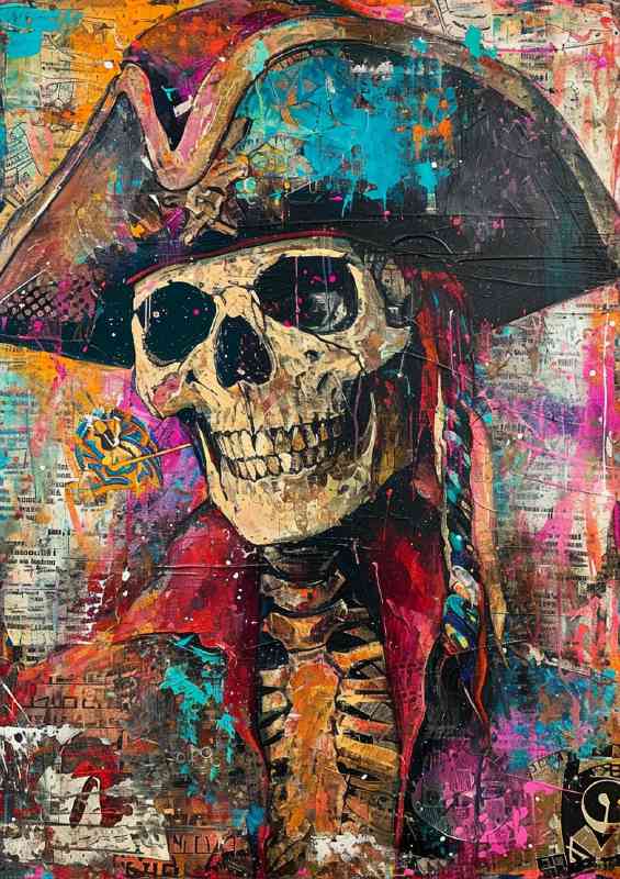 The skull pirate art