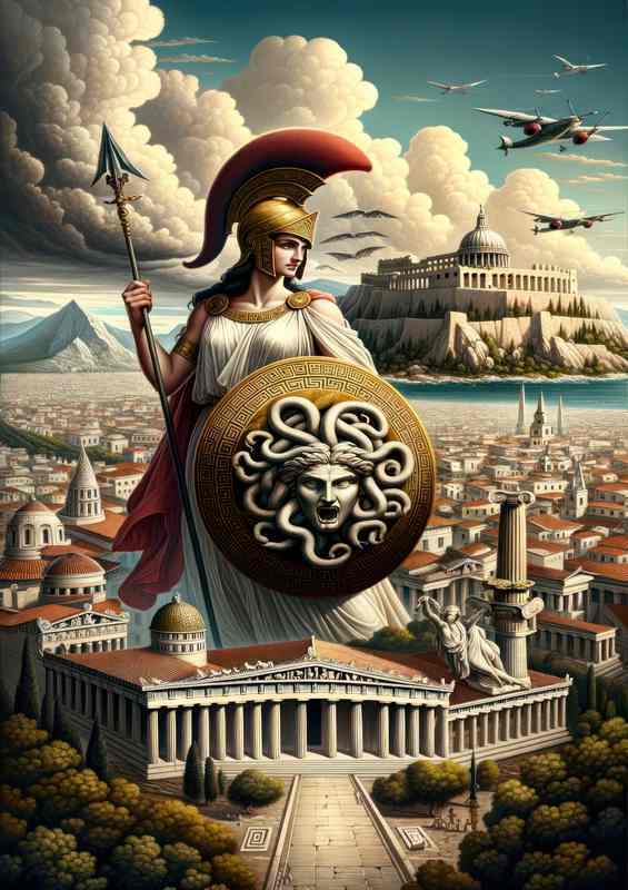 Greek goddess Athena goddess of wisdom and warfare