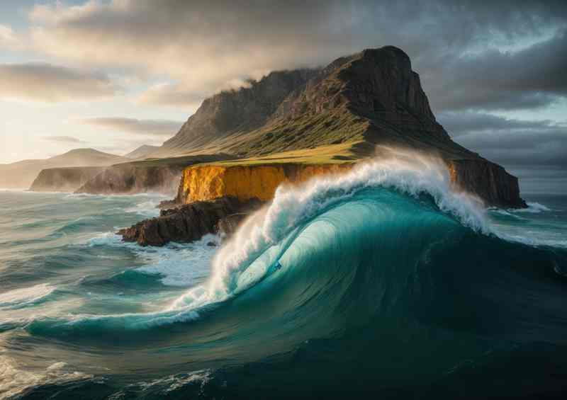 Cliffside Elegance Seascape Masterpiece