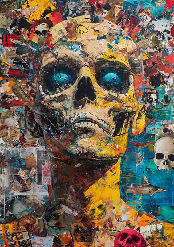 Zombie graffiti head