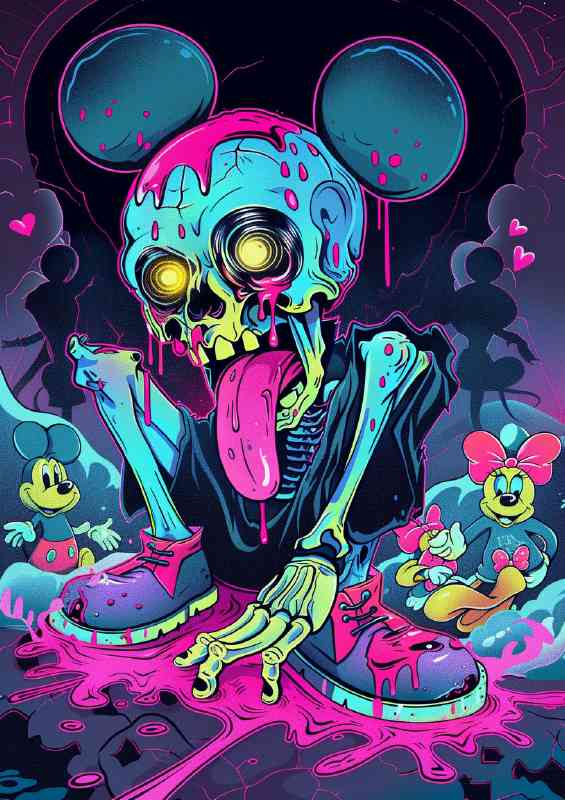 Zombie toxic mouse street art