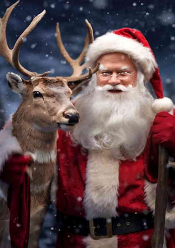 Santa dressed in his big red suit