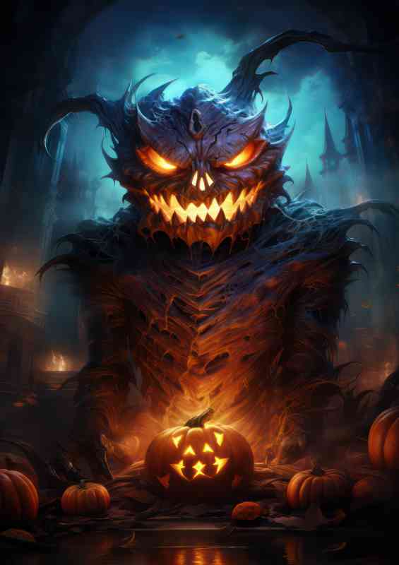 Halloween glowing head mask