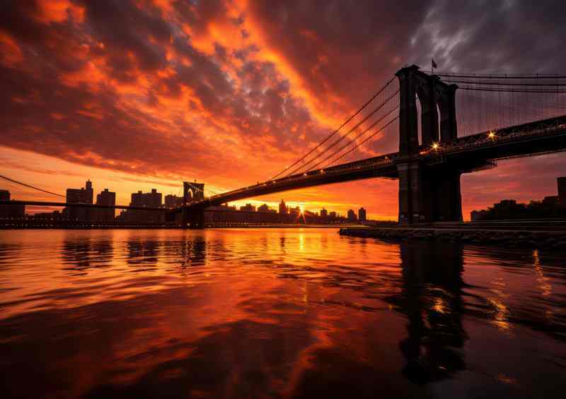Dramatic Vibes Brooklyn Bridge