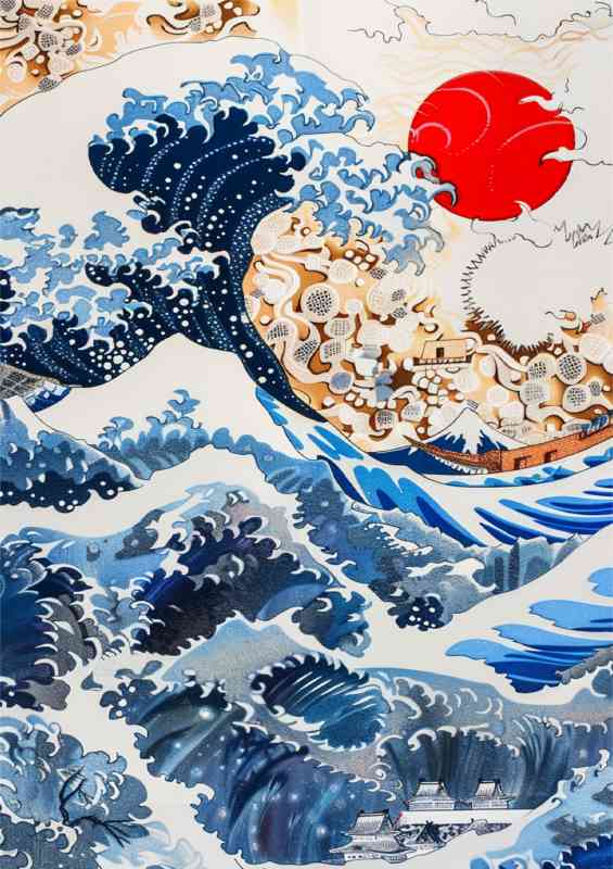 Blue waves and the red sun