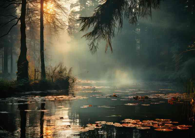 Foggy Pond Beauty of The Silence
