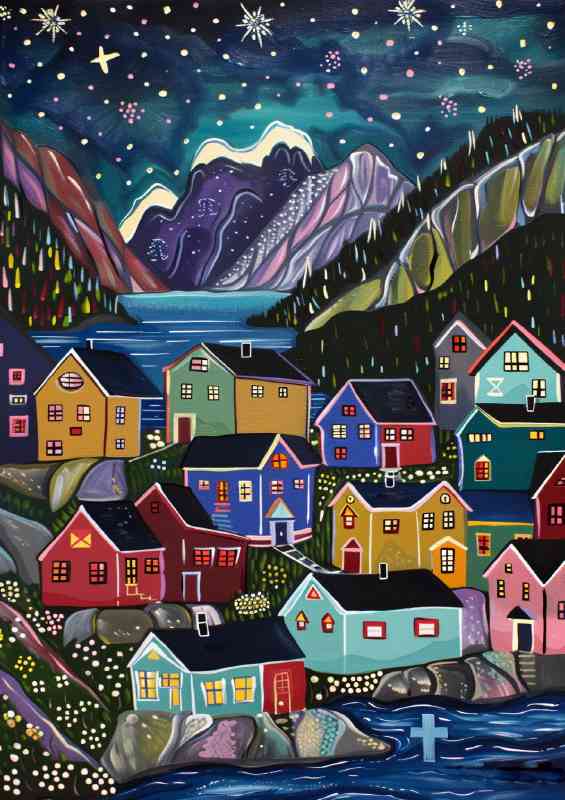 Fishing village houses