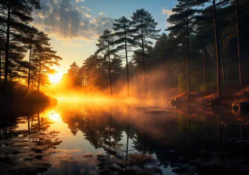 Misty Waters And Sunrise Hopes