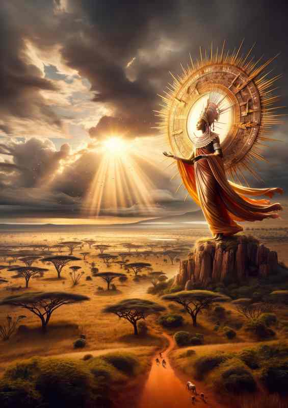 Maasai deity Ngai god of the sun and sky