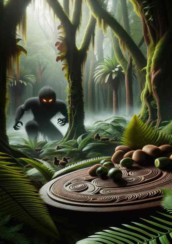 Shadowy Whiro Metal Poster