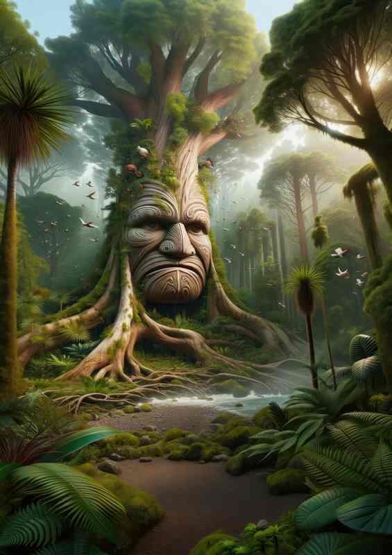 Mahuta Tree Metal Poster