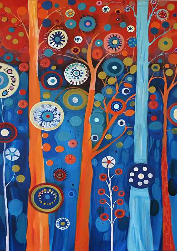 The circled trees abstract