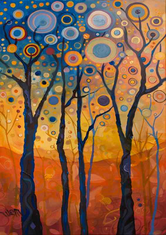 The tall dotted trees
