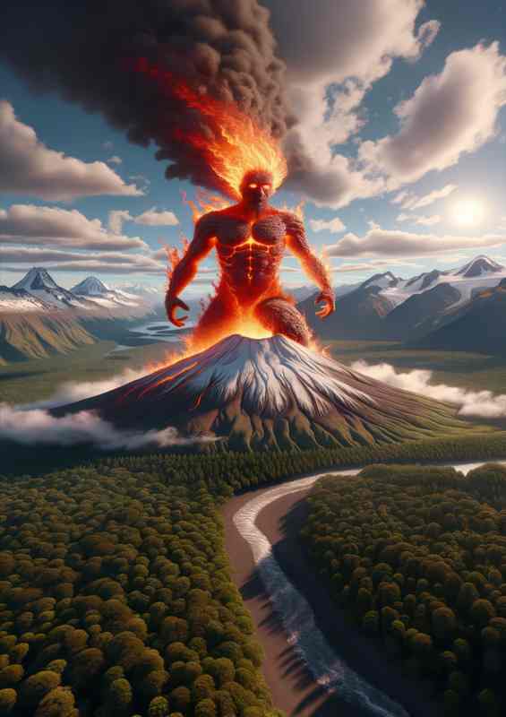 Mapuche deity Pillan spirit of the volcanoes