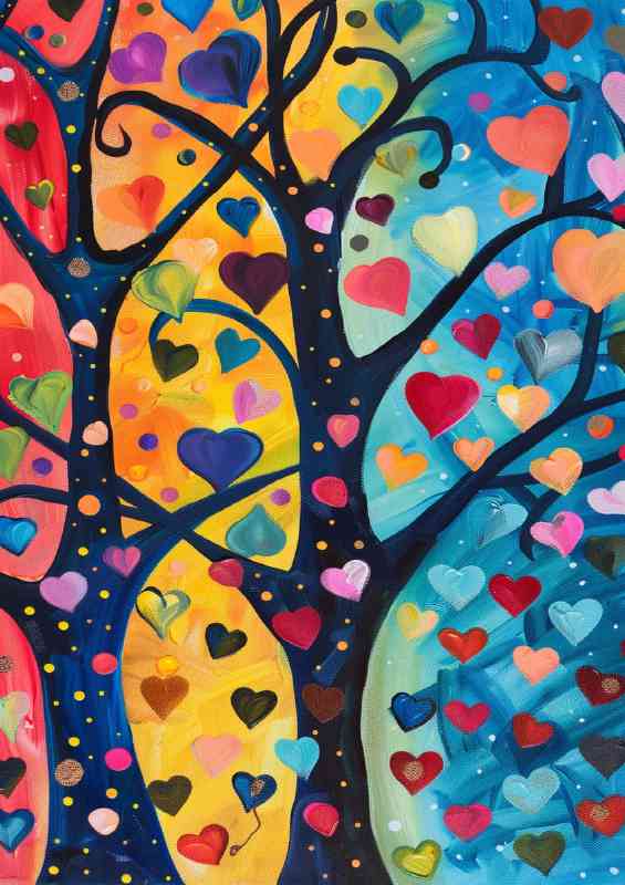 Abstract tree of love