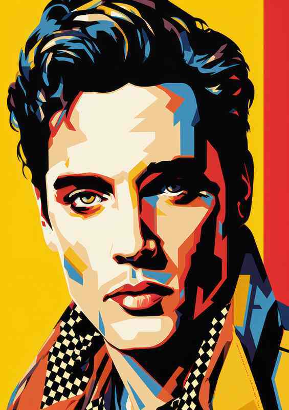Elvis Presley pop art the original king