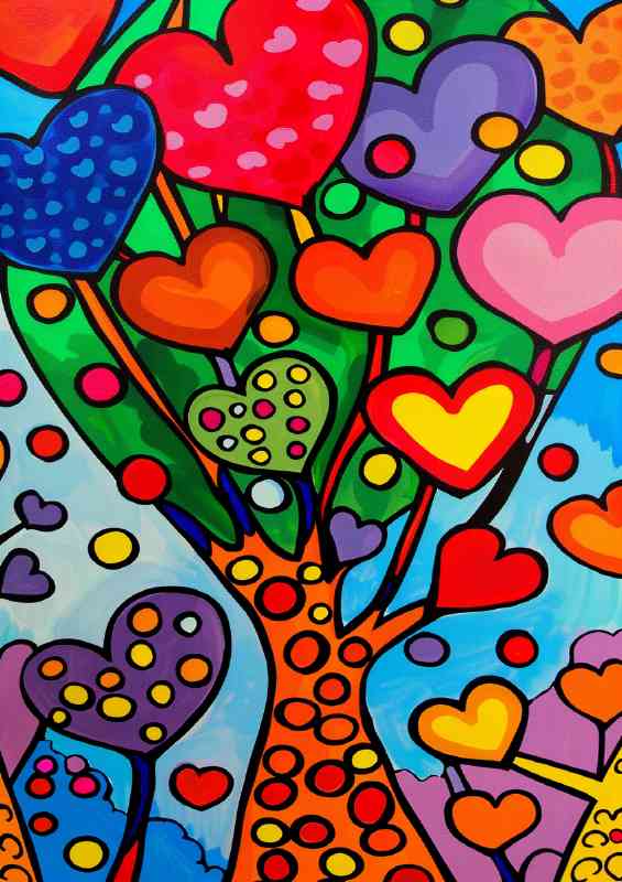 Heart tree of love