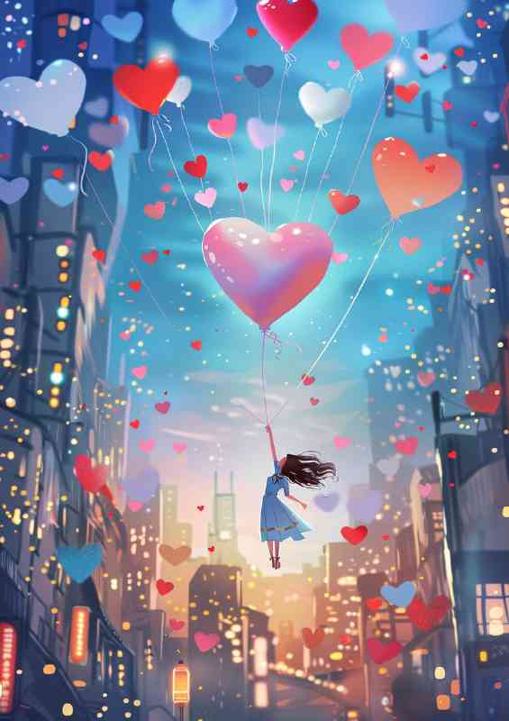 Valentines love pink hearts