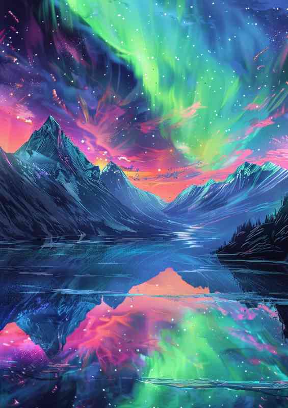 Northern Lights Above the Horizon