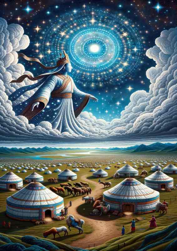 Mongolian deity Tengri sky god