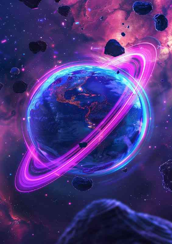 Blue moon and purple